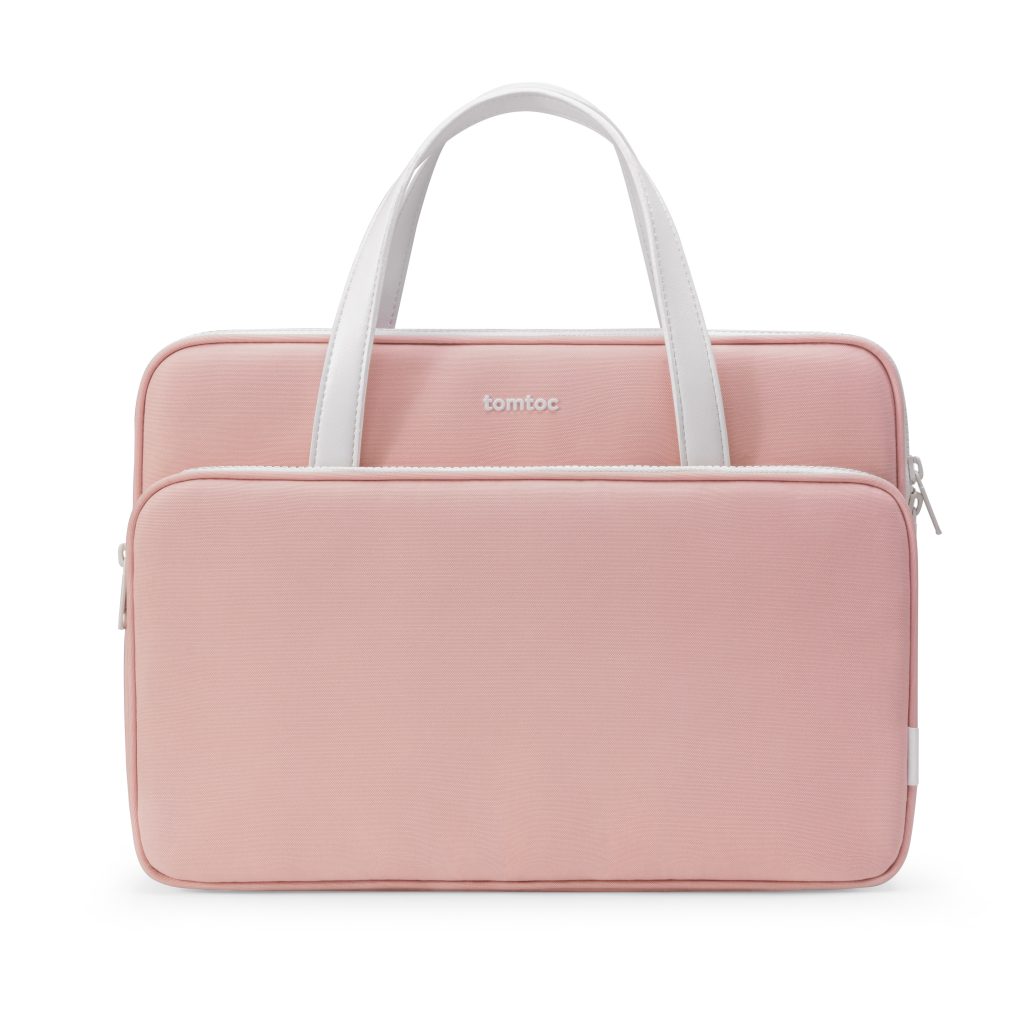 tui-xach-tomtoc-usa-briefcase-premium-for-macbook-1314-ultrabook-13″-pink-h21-c01c01